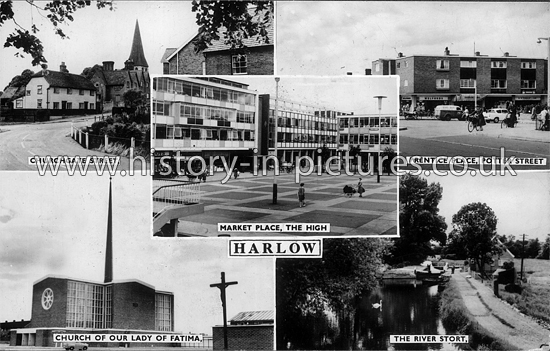 Views of Harlow, Essex. 1960's